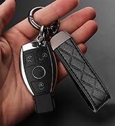 STACCTE Car Keys Keychain, Leather Key Chain, Universal Decorative Car Key Holder, Anti-lost D-ri...