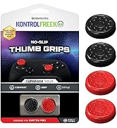 KontrolFreek No-Slip Thumb Grips for Nintendo Switch Pro and Switch 2 Controller | 4-Pack | Red &...