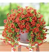 ZFProcess Artificial Hanging Flowers for Outdoors Spring Decoration, 2PCS Silk Fake Daisy Realist...