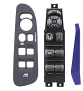 Vurkcy Master Window Switch Control & Grey Bezel, Compatible with 2001-2003 Dodge Durango, 2002-2...