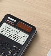 OSALO Scientific Calculator 240 Function 2 Line 10+2 Digits Written Display Solar and Battery Cal...