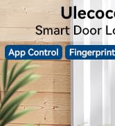 Ulecoce Fingerprint Door Lock Deadbolt with Handle Set, Keyless Entry Door Lock, Door Locks for F...
