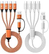 Travel Essentials, USB C Splitter Multi Charging Cable, USB C Charging Cord | 4 in 2 Multi Chargi...