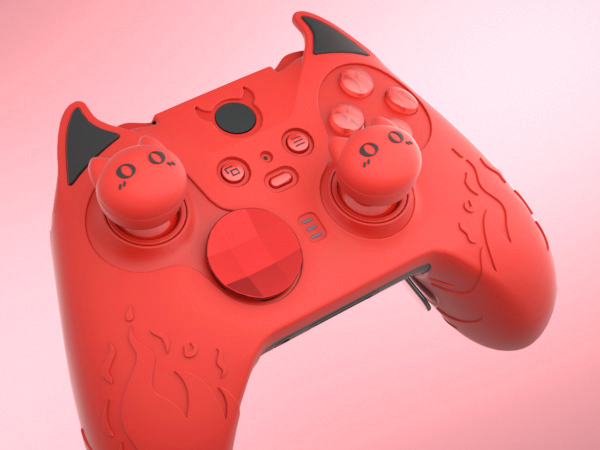 PlayVital Cute Demon Silicone Cover for Xbox Series X/S Controller,