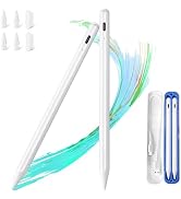 2 Pack Stylus Pen for iPad 2018-2026, Fast Charge Apple iPad Pencil-White | Palm Rejection & Tilt...