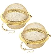 Luckyiren Tea Ball Infuser with Chain;; Premium Stainless Steel Fine Mesh Screen Tea Strainer Fil...