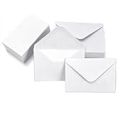 100 Packs of Small Envelopes with Blank Cards 4x2.75 Mini Envelope Gift card envelope