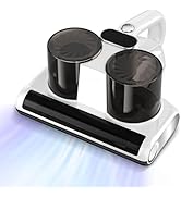 Bed Vacuum Cleaner, UV Mattress Vacuum with Roller Brush & High Heating, Upgrade Double Dust Cup,...