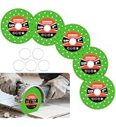 BURMONG 5PCS 4.5"(115 * 22.23mm) Glass Cutting Disc for Angle Grinder, Rock Slab Grinding Disc Di...
