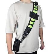 HYSHIKRA Universal Radio Nylon Holder, Walkie-Talkie Holster with Heavy Duty Shoulder Strap for B...