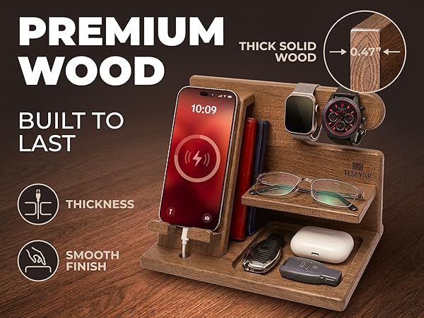 Handcrafted Wooden Phone Docking Station
