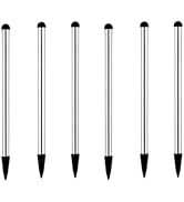 6 Pcs Silver Stylus Pens,Universal Fine Point Pencil for Phone/iPad/Android/Tablet and Other Touc...