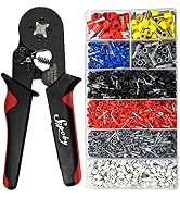 Ferrule Crimping Tool Kit - Sopoby Ferrule Crimper Plier (AWG 28-7) with 1800pcs Wire Ferrules Ki...