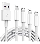 4 Pack Apple MFi Certified iPhone Charger Cable 6Ft, Apple Lightning to USB Cable Cord 6 Foot, 2....