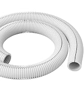 D-Line White 43in Cable Sleeve, Flexible Wire Protector Tubing, Split Electrical Conduit, Plastic...