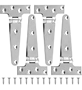 TamBee Stainless Steel Hinges Barn Door Hinges Heavy Duty T-Strap Hinge for Outdoor Outdoor Gate ...