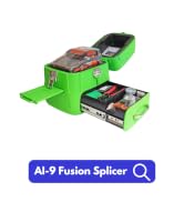 QIIRUN Fusion Splicer AI-9 Toolbox Kit with Auto Focus and 6 Motors for Trunk Line Construction, ...