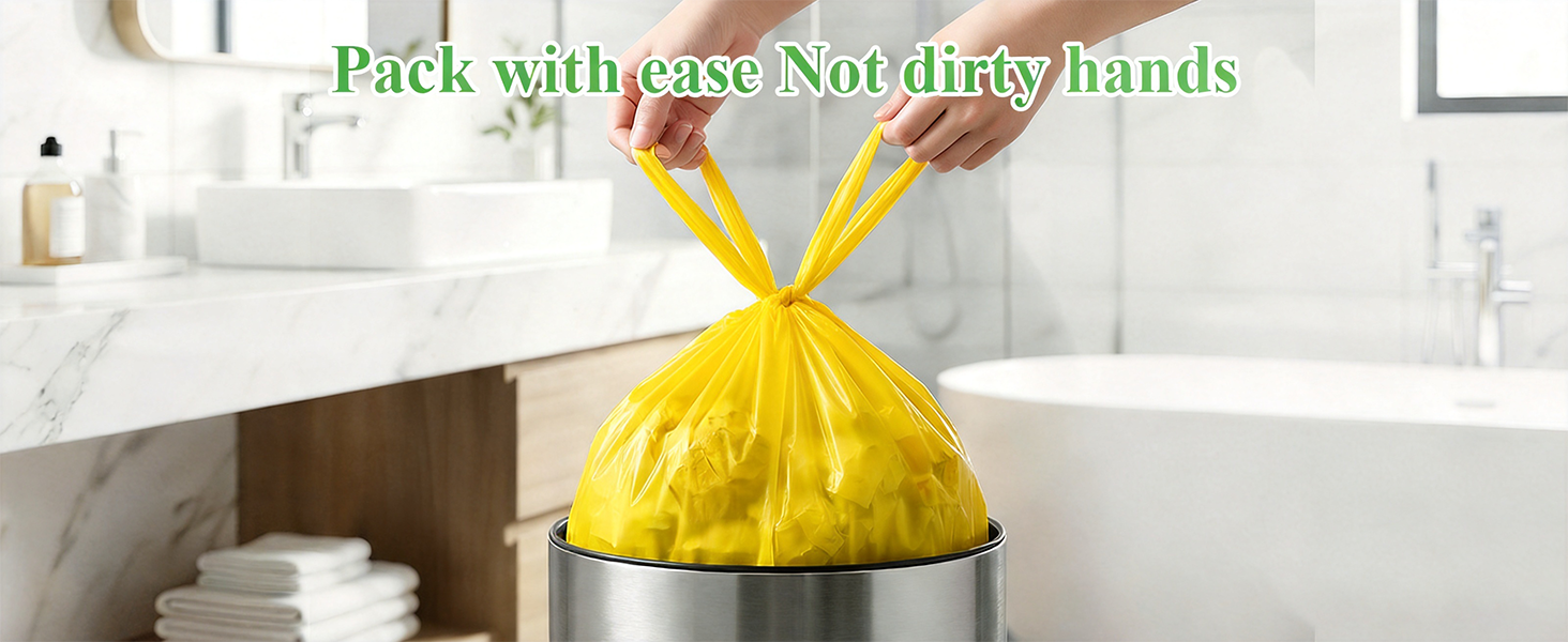 With Handle Small Bathroom Trash Bags