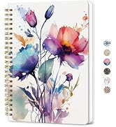 ZOTIA Lined Spiral Journal for Women, A5 Cute Hardcover College Ruled Notebook for Work, School &...