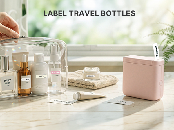 Label Travel Bottles