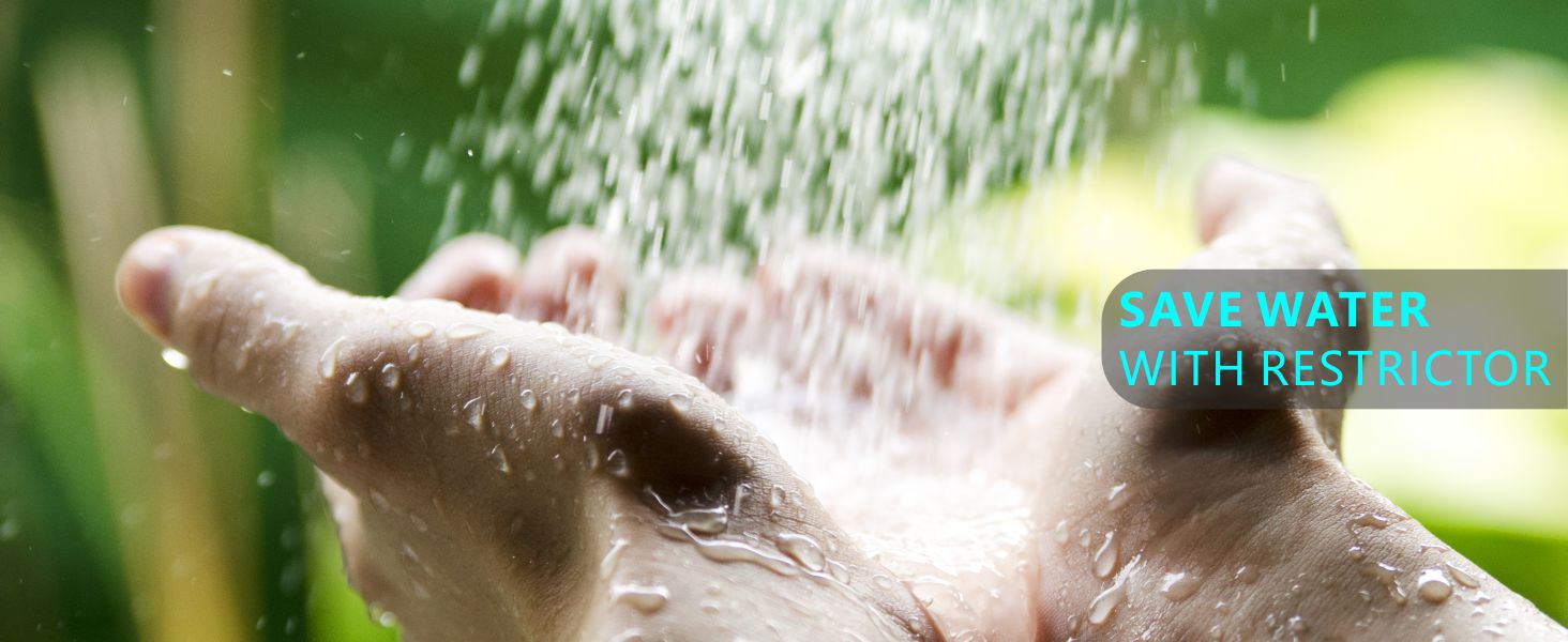 pressure boosting shower head