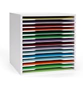 SANFURNEY 15 Tier Scrapbook Paper Organizer for Sizes 12