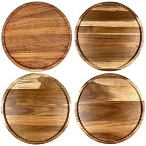 round wood tray