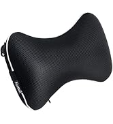 Keemall Car Neck Pillow, Soft Headrest Inflatable Car Pillow for Driving Seat with Adjustable Str...