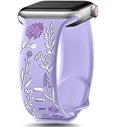 SNBLK Floral Band Compatible with Cute Apple Watch Bands for Women 40mm 41mm 38mm 42mm 44mm 45mm ...