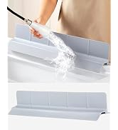 Silicone Kitchen Sink Splash Guard 23" – Self-Draining Sink Water Splash Guard with High Splash W...