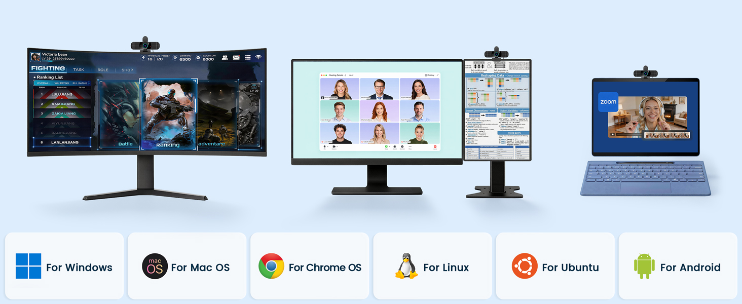 computer camera with microphone for desktop