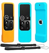 Remote Sleeve Case Compatible with Apple TV 4K 4th Generation Remote Control, Pinowu Silicone Lig...