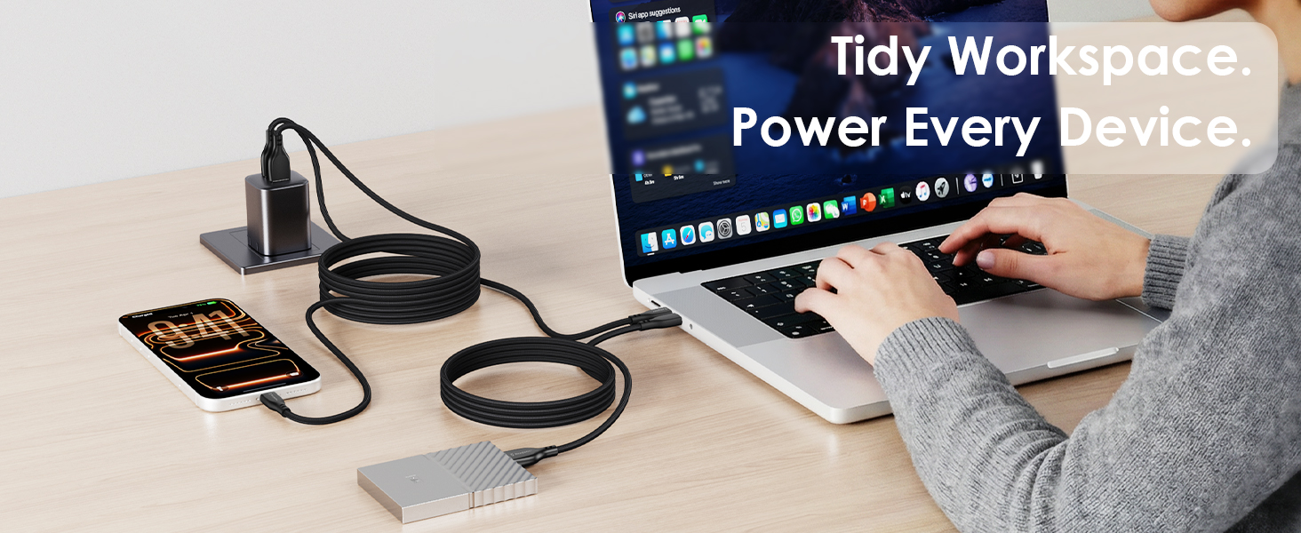 iphone 17 pro charging cable magnetic braid cable