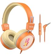 New bee Kids Headphones for School with Microphone KH20 HD Stereo Safe Volume Limited 85dB/94dB F...
