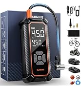 OlarHike Cordless Tire Inflator Portable Air Compressor,150 PSI Bike Pump with LED Light & Digita...