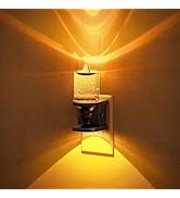 JandCase Night Light, Candle Amber Night Lights Plug into Wall, Flameless Flickering Candle Night...
