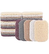 AHANDMAKER Soap Lift Pad, 30 Pcs 5 Colors Soap Saver Soap Dish Holder Accessory Drains Water, Cir...