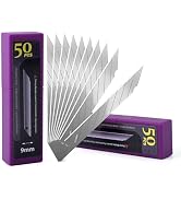 NEWISHTOOL 9mm Stainless Steel Blade, 30 Degree Snap Off Blades, 100 PCS Replacement Blades Spare...