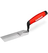 Goldblatt RED Margin Trowel, 5" x 2" Upgraded Ground Blade, Professional Masonry Tools, Heavy Dut...