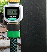 QUOBAS Water Flow Meter with Brass Fittings, Easy-Install Garden Hose Flow Meter for RV, Outdoor ...