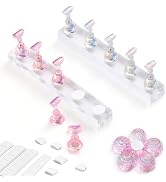 Etercycle Nail Stand Acrylic Nail Art Display Stand Practice nail holder for painting nails Magne...