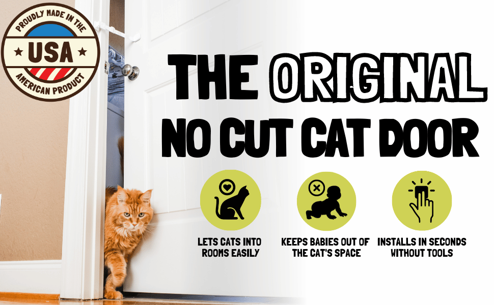 Door Buddy - baby gate cat door