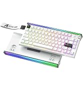 ATTACK SHARK R85 HE Wired 75% RT Mechanical RGB Gaming Keyboard-Star White | 8K Polling,0.005mm A...