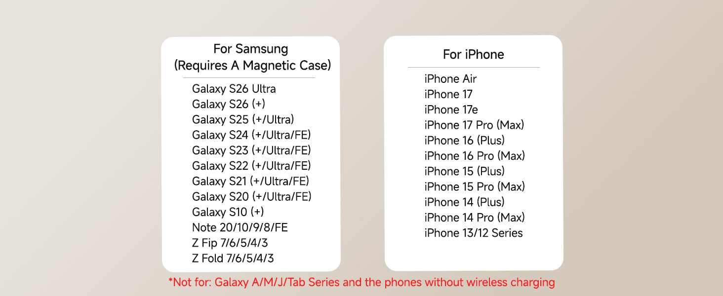 Wireless Charging Station for Samsung
