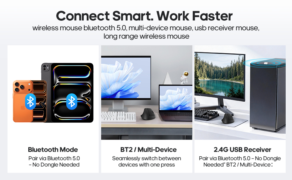 Bluetooth 5.3 /2.4G wireless mouse
