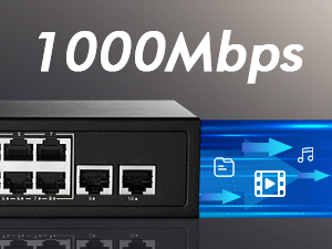 10 port gigabit poe switch