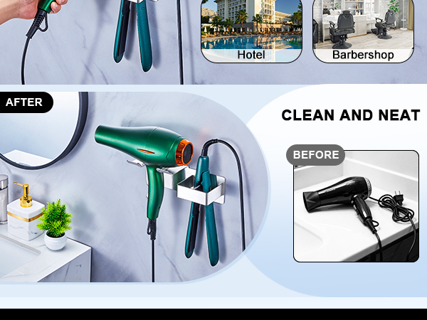 blow dryer and curling iron holder wall mount blow dryer and curling iron holder
