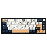 GEKUCAP PBT Japanese Keycaps 129 Keys, Minimalist Style Cherry Profile Custom Keycaps Dye-Sublima...