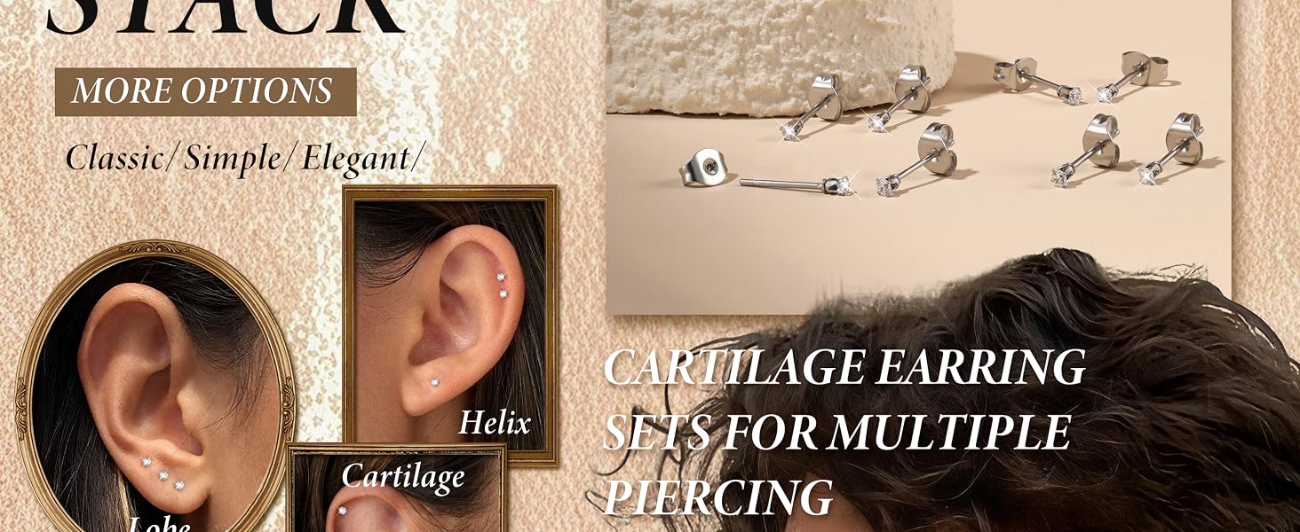 cartilage earrings for women
