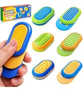 Magnetic Sensory Fidget Toys for Kids: 3 Pack Tactile Magnetic Sliders with Silicone Texture & 3 ...